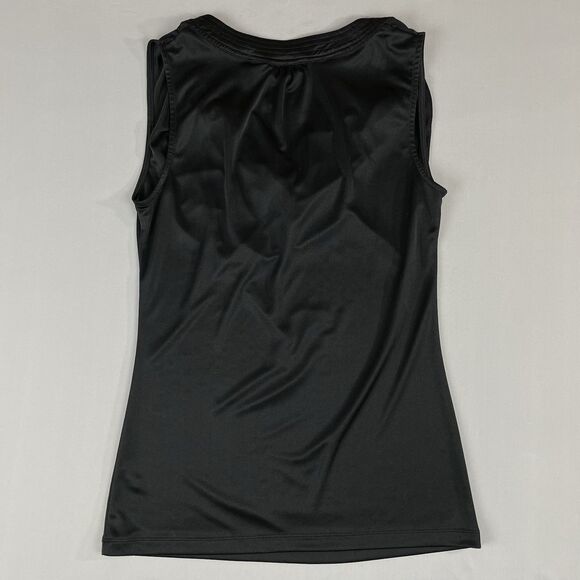 NY & Co. Silky Sleeveless Cowl Draped Neck Top Women’s Small Black Office Corp - Picture 2 of 11